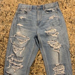 MOTHER Distressed Stretch Ripped Jeans | Size 4 Reg | Inseam 28”